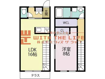 AP-BOX TAKANO2(1LDK/1階)の間取り写真