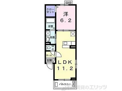 コンフォート蔵(1LDK/2階)の間取り写真