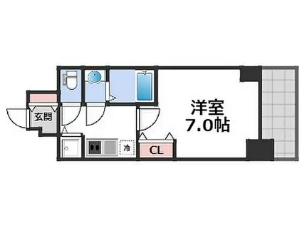 S-RESIDENCE 都島(1K/9階)の間取り写真