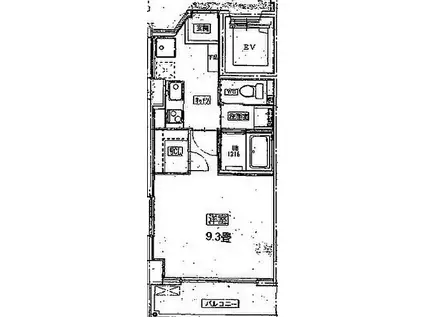 名古屋市営東山線 池下駅 徒歩2分 8階建 築15年(1K/4階)の間取り写真