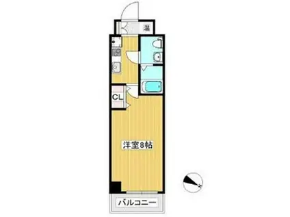 マロワール神戸(1K/9階)の間取り写真