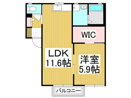 マノワール寿 C棟(1LDK/2階)の間取り写真