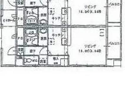 高松琴平電気鉄道志度線 今橋駅 徒歩3分 7階建 築15年(1K/3階)の間取り写真