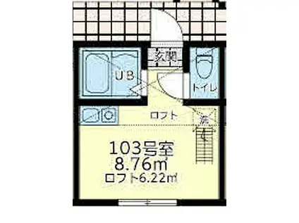 相鉄本線 星川駅(神奈川) 徒歩18分 2階建 新築(ワンルーム/1階)の間取り写真