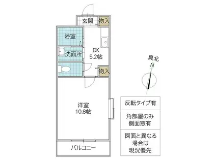 アーク・フィールズ(1DK/2階)の間取り写真