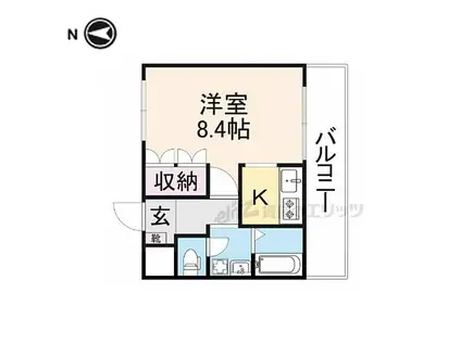 JR和歌山線 玉手駅 徒歩13分 2階建 築19年(1K/2階)の間取り写真