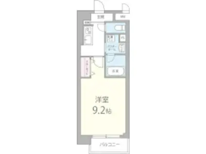 近鉄大阪線 近鉄八尾駅 徒歩12分 6階建 築15年(1K/4階)の間取り写真