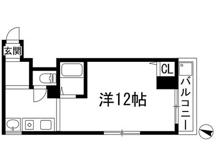 ハイツ21(ワンルーム/1階)の間取り写真