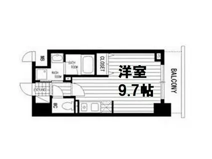 KDXレジデンス難波南(1K/11階)の間取り写真