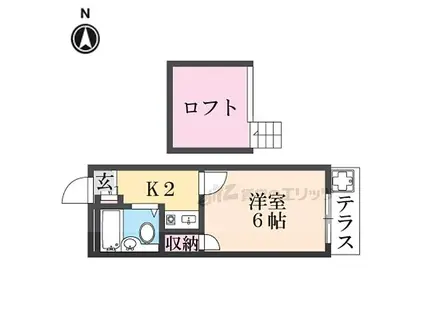 大和高田第15マンション(1K/1階)の間取り写真