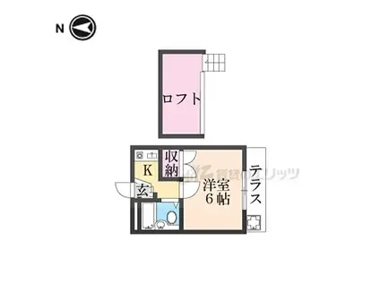 大和高田第19マンション(1K/1階)の間取り写真