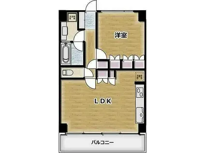 グランドメゾン中目黒ザ・クラス(1LDK/4階)の間取り写真