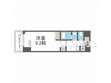 クリスタルグランツ心斎橋イースト(1K/11階)の間取り写真