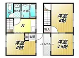 JR関西本線 志紀駅 徒歩13分 2階建 築56年