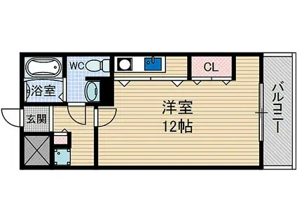 さとみマンション(ワンルーム/3階)の間取り写真