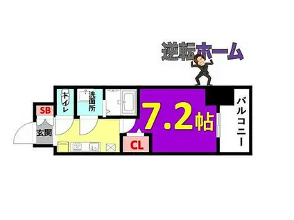 プレサンス新栄リベラ(1K/7階)の間取り写真