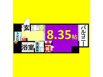 FIELD VILLAGE HIROSUMI(1K/2階)の間取り写真