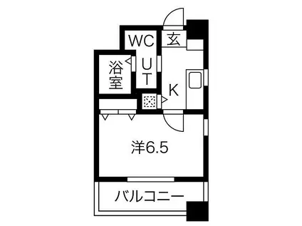 ライフデザイン新金岡C棟(1K/3階)の間取り写真