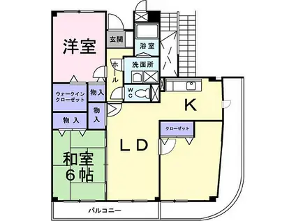 木村ロイヤルマンションIII(3LDK/3階)の間取り写真