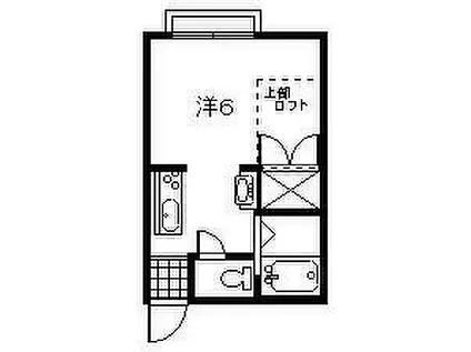 プチメゾン旭(1K/2階)の間取り写真