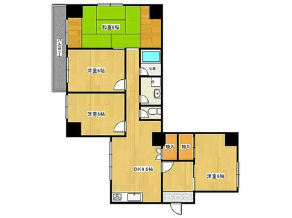 パークシティ諏訪(4LDK/5階)の間取り写真