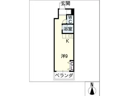 第2幸村ビル(ワンルーム/3階)の間取り写真