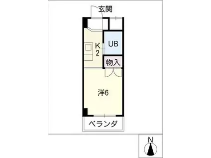 I・T・O八事(1K/4階)の間取り写真