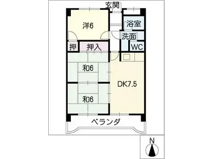 COZY HOUSE東栄(3DK/3階)の間取り写真
