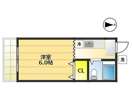 メゾンブリーエ(1K/2階)の間取り写真