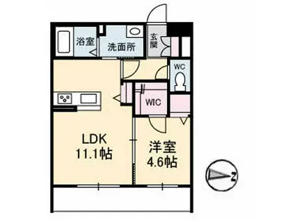 シャーメゾン・ソナーレ・カンパーナ(1LDK/2階)の間取り写真