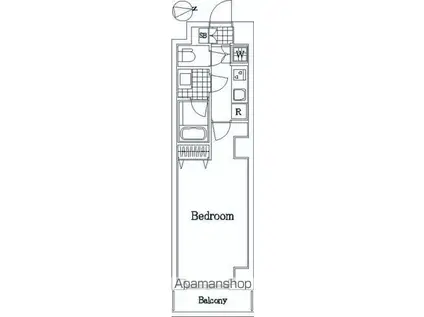 クローバーハイツ(ワンルーム/1階)の間取り写真