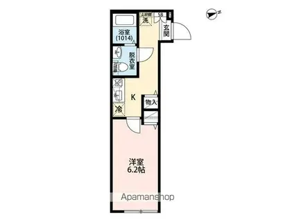 エスリード梅田グランノース(1K/3階)の間取り写真