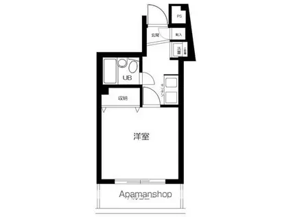 LOFTIA桜ヶ丘壱番館(1K/1階)の間取り写真