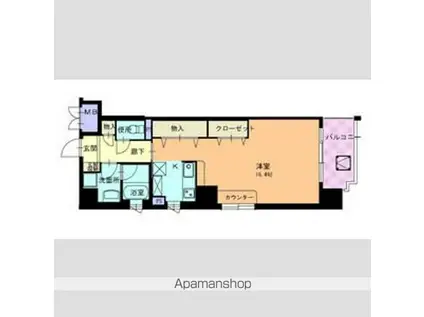 メゾン・ドゥ・ソレイユⅡ(1LDK/1階)の間取り写真