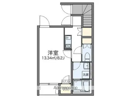 レオパレスKOJIMA(1K/1階)の間取り写真