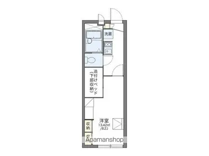レオネクストミウ(1K/2階)の間取り写真