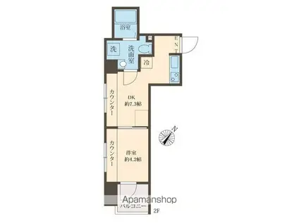 ベルソレイユ(1LDK/1階)の間取り写真