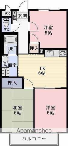 サープラスみくもA棟(1K/2階)の間取り写真