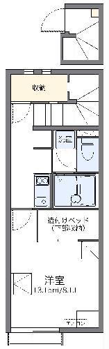 レオネクストハニカムエイト(1K/2階)の間取り写真