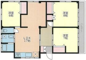 アスタック中山75(3LDK/3階)の間取り写真