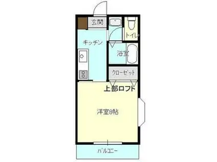 センチュリー21(1K/2階)の間取り写真