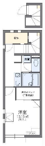 レオネクストグランピエール(1K/2階)の間取り写真