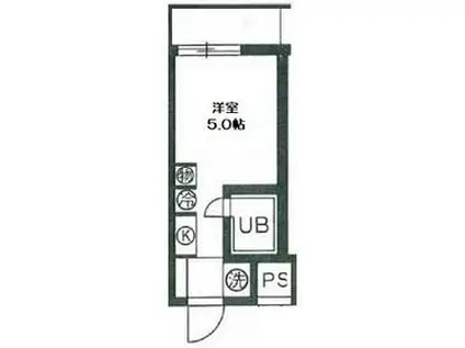 TOP・久喜第1(ワンルーム/2階)の間取り写真