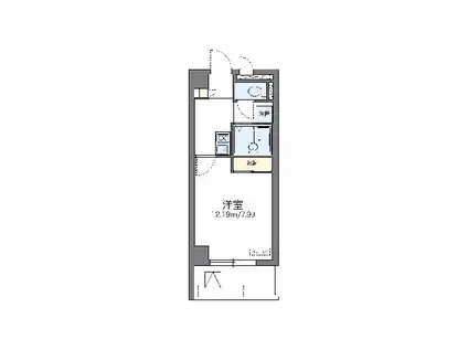 レオパレスMARUTOKU(1K/4階)の間取り写真