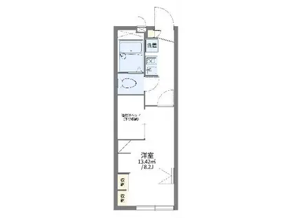 レオパレスNONO(1K/1階)の間取り写真
