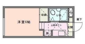 ジュネパレス門井ⅡB棟(ワンルーム/1階)の間取り写真