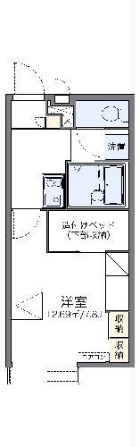 レオパレス下八重田(1K/2階)の間取り写真