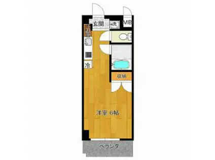 パドーレカミノ(ワンルーム/2階)の間取り写真