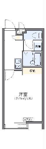レオパレスエーピーティー(1K/2階)の間取り写真