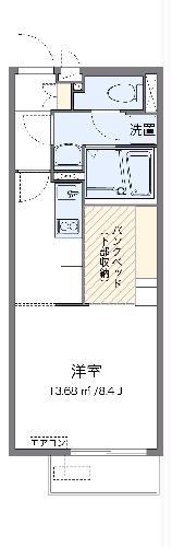 ミランダ万場山Ⅰ(ワンルーム/2階)の間取り写真